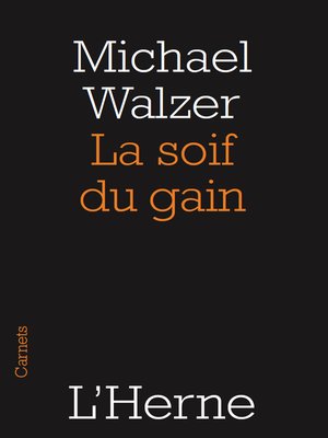 cover image of La soif du gain